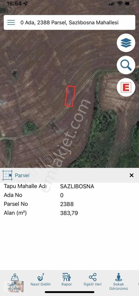 Arnavutköy Sazlıbosna Satılık Konut İmarlı Kanal İstanbul proje alanı içersinde 384 m2 satılık arsa