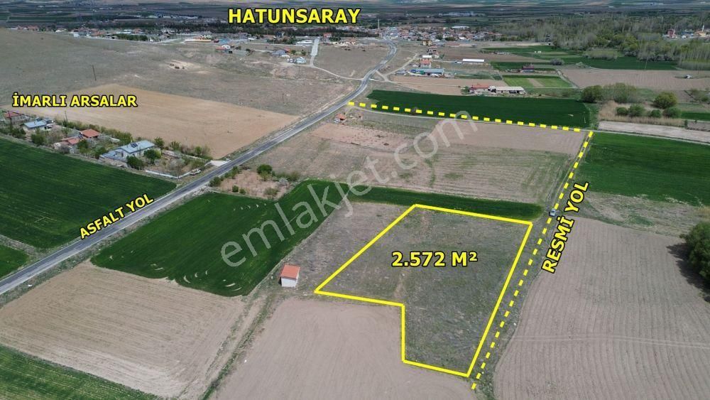 Meram Hatunsaray Satılık Tarla  MERAM HATUNSARAY DA 2.572 M2 MÜSTAKİL TAPULU TARLA