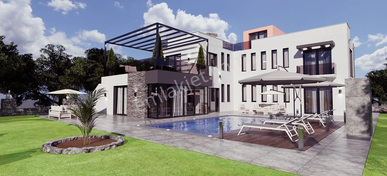 Girne Karşıyaka Köyü Satılık Villa Girne Karşiyaka'da Satılık Ultra Lüx 4+1 Villa !!!