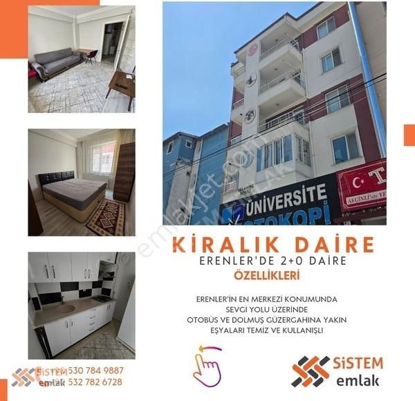 Afyonkarahisar Merkez Erenler Kiralık Daire *MERKEZİ KONUMDA SEVGİ YOLU ÜZERİNDE BALKONLU 2+0 KİRALIK DAİRE*