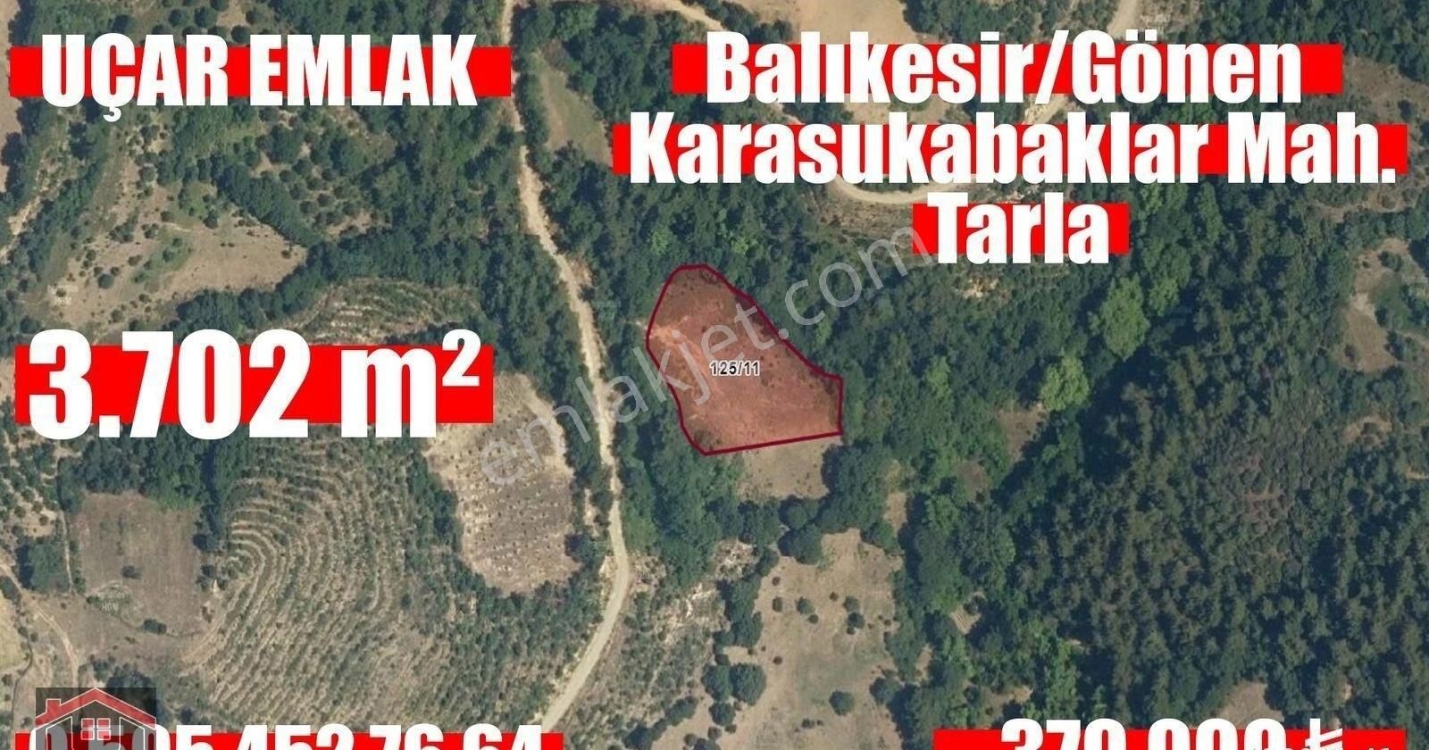 Gönen Karasukabaklar Satılık Tarla Uçar Emlak'tan Balıkesir/gönen Karasukabaklar Mahallesi'nde 3.702 M² Sulu Tarla