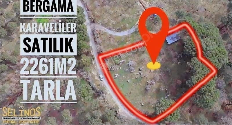 Bergama Karaveliler Satılık Tarla KÖYÜN YANINDA 2261 M2 MÜSTAKİL PARSEL TARLA