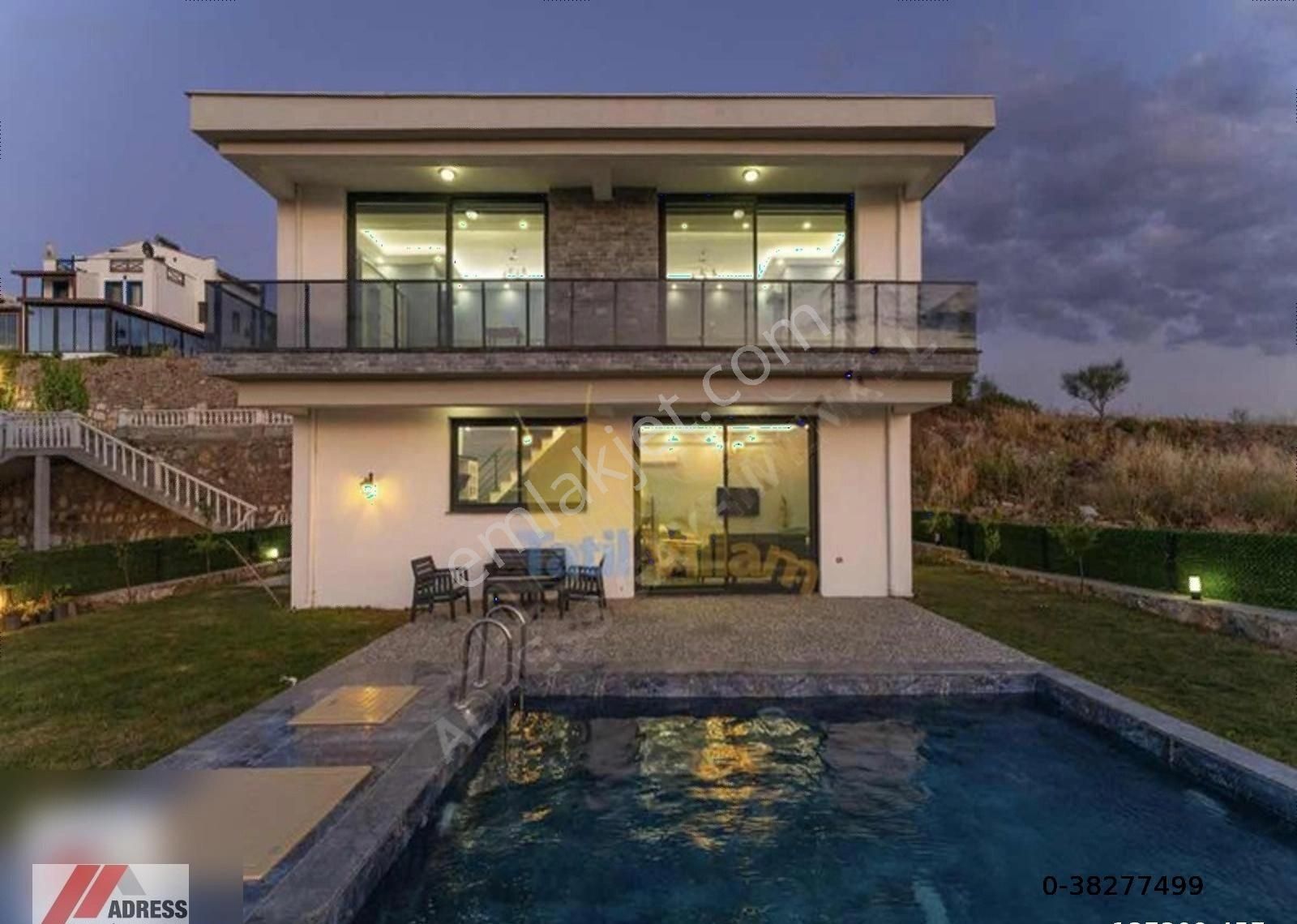 Milas Adabüküde Deniz Manzaralı Satılık Villa - Görsel 8