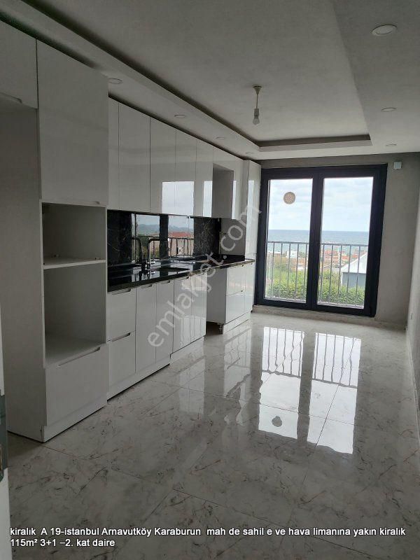 Arnavutköy Karaburun Kiralık Daire  Arnavutköy Karaburun  mah de sahil e ve hava limanına yakın kiralık 115m² 3+1 –2. kat daire    