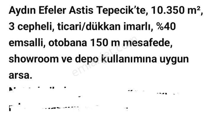 Aydın Çıldır Hava Alanı Yolunda Astiste Sanayii İmarlı Satılık Arsa 10.350 M2 - Görsel 31