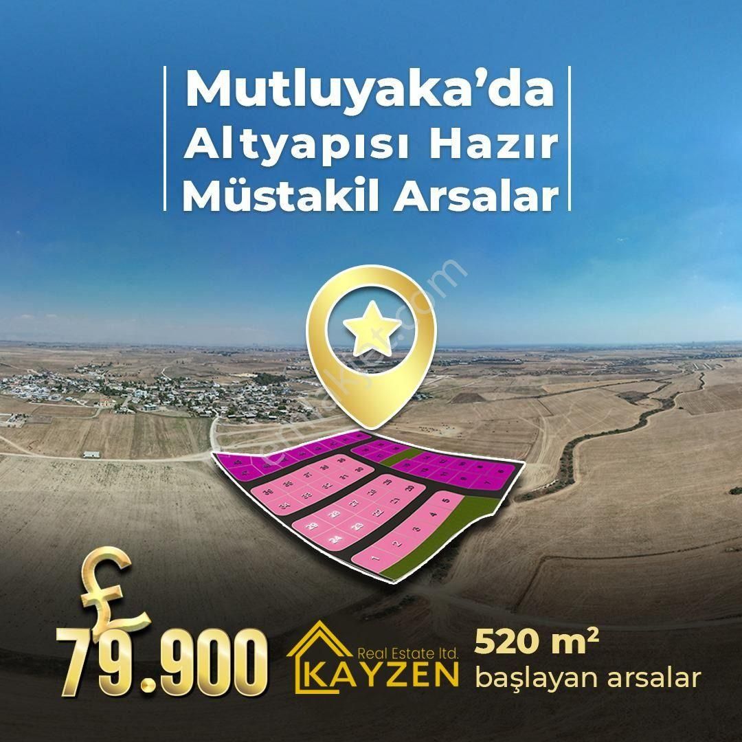 Gazimağusa Mutluyaka Köyü Satılık Konut İmarlı  GAZİMAĞUSA MUTLUYAKA İMARA AÇIK % 50 İMAR ORANI-ALTYAPILARI HAZIR ARSALAR