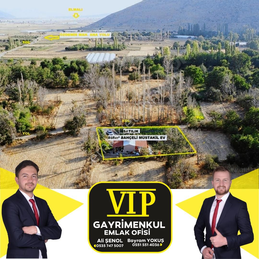 Elmalı Özdemir Satılık Müstakil Ev Vip Gayrimenkul'den Özdemir Mah. 868m² Bahçeli Müstakil Ev