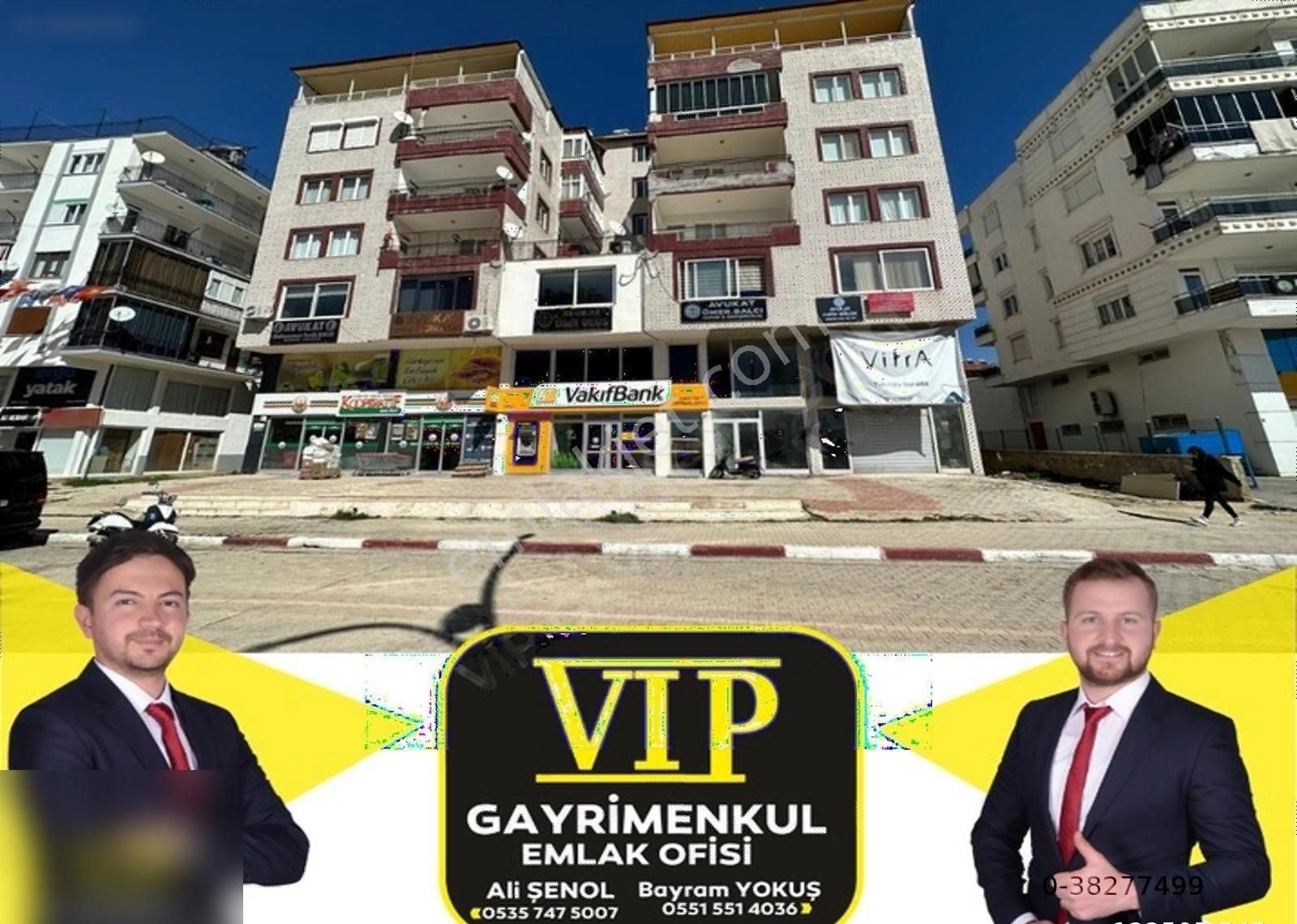 Elmalı Gündoğan Satılık Daire VİP GAYRİMENKUL'den CADDE ÜZERİNDE 1+0 DAİRE