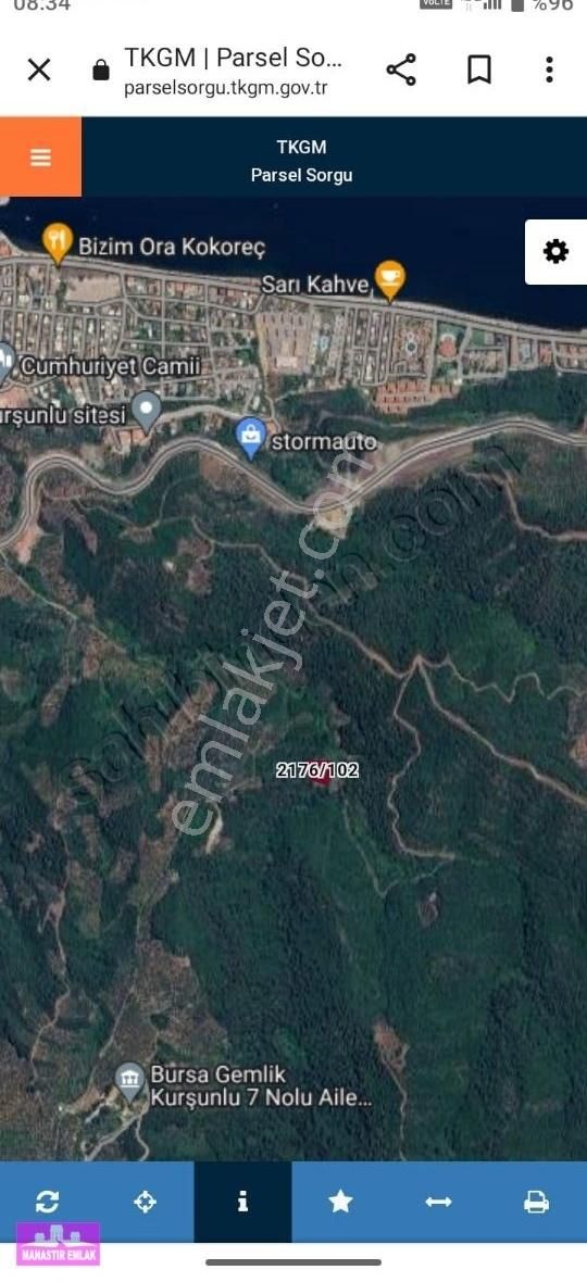 Manastır Emlak'tan Deniz Manz. İmarlı 1.266 M2 Arsa 13.250.000 - Görsel 9