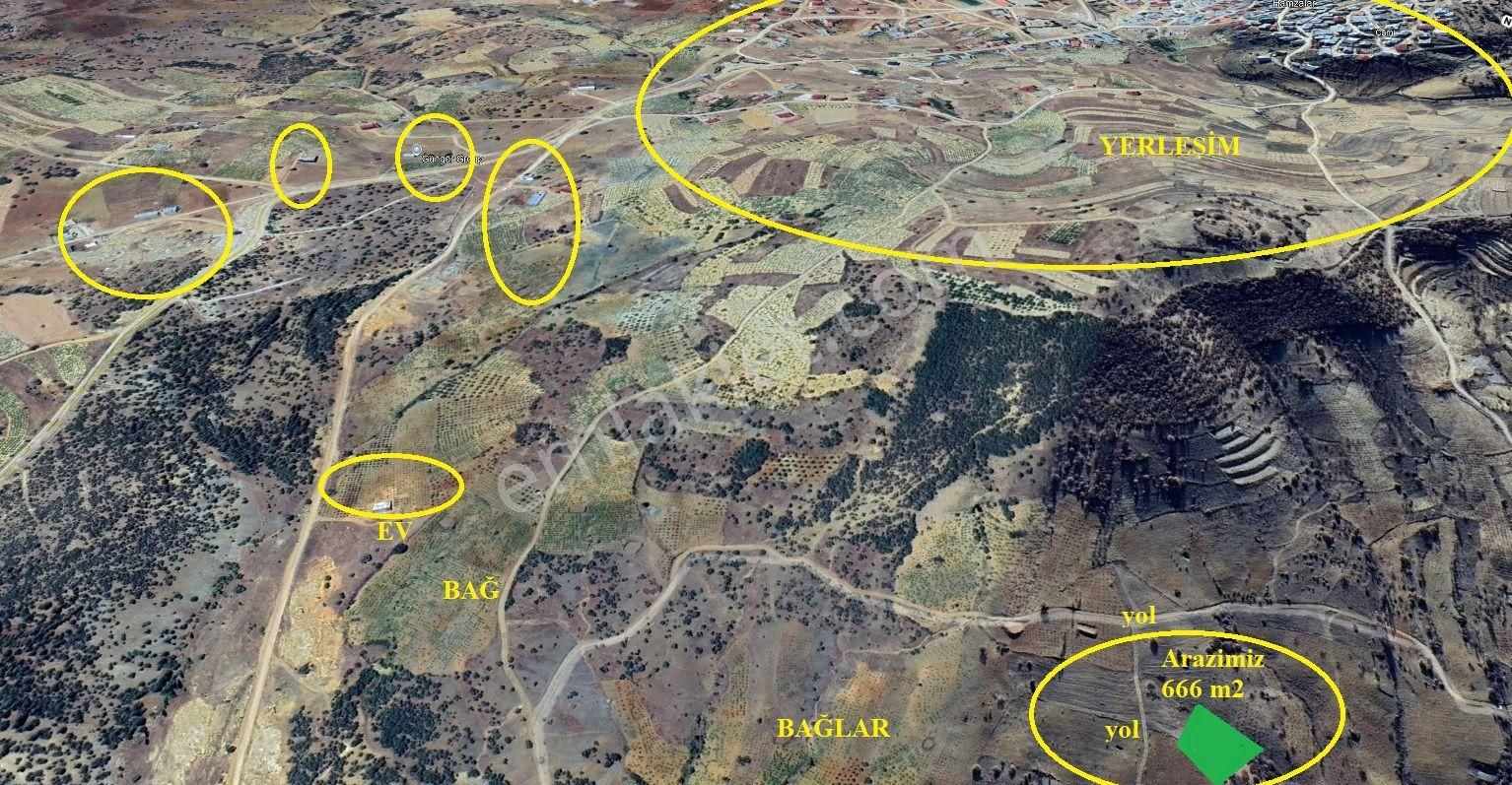 Bozkır Hamzalar Satılık Bağ & Bahçe  KONYA BOZKIR HAMZALAR,ALANYA 1.5saat,ŞELALE YAKIN,666 m2 ARAZİ