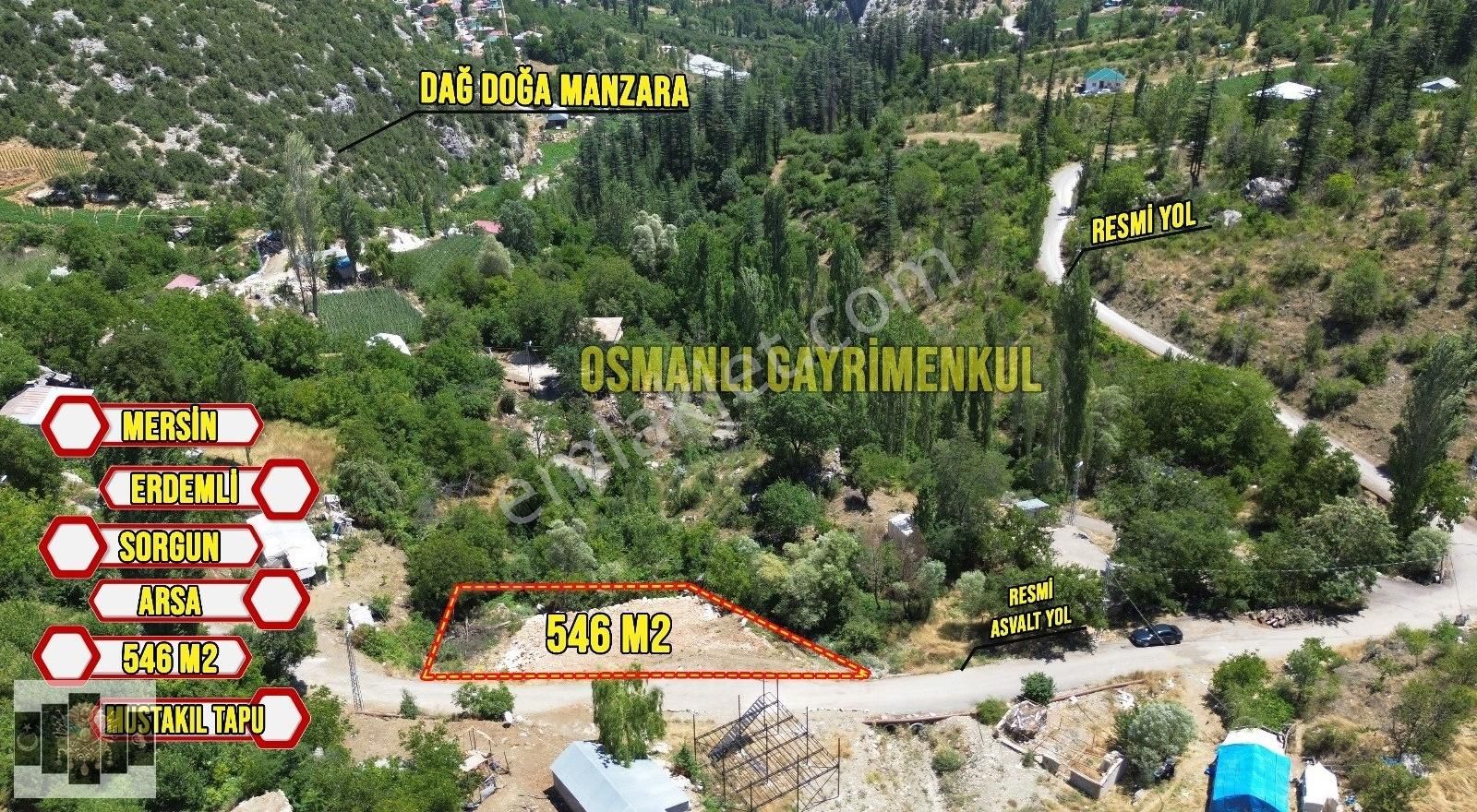 Erdemli Sorgun Satılık Konut İmarlı ERDEMLİ SORGUN 545 M2 SATILIK ARSA EV YERİ