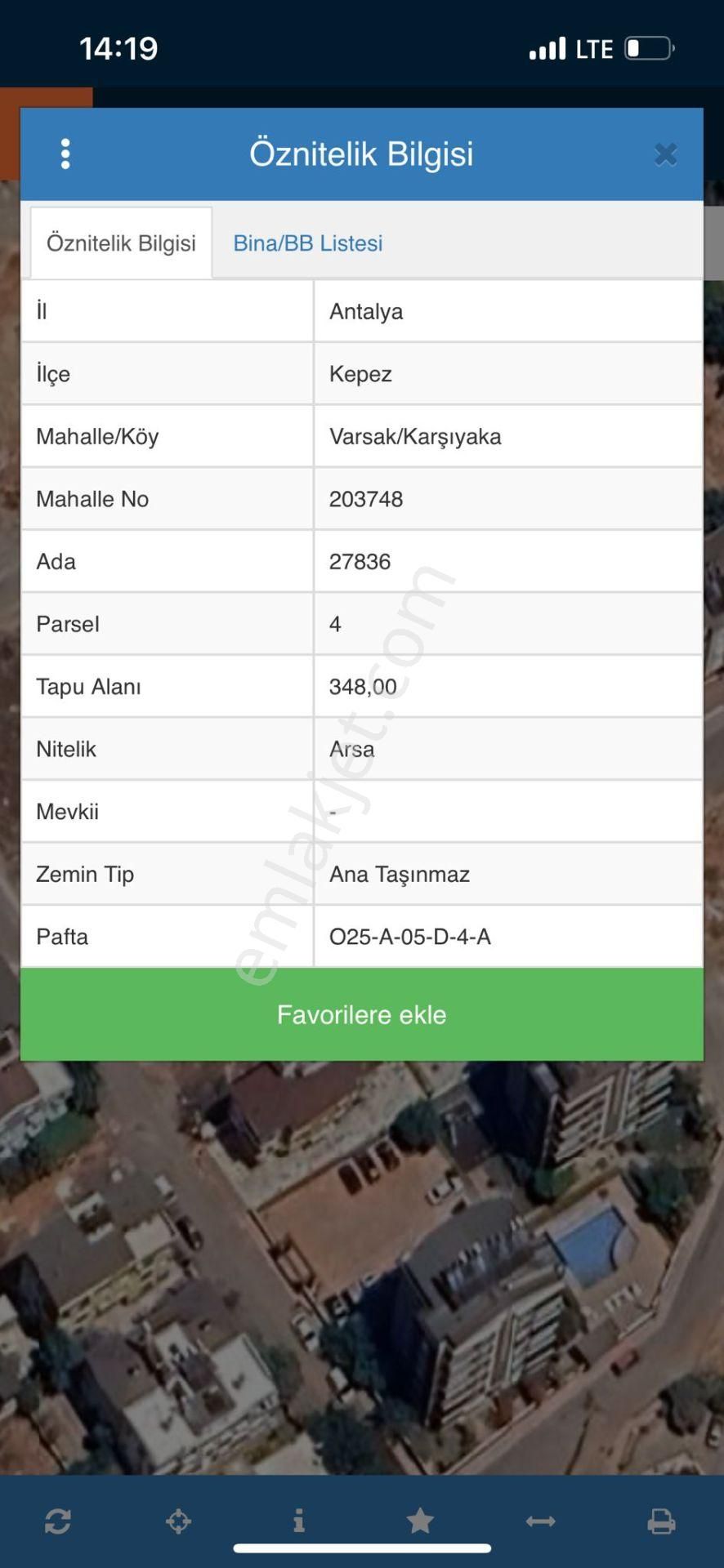 Kepez Varsak Karşıyaka Satılık Konut İmarlı  SATILIK ARSA 0.95 EMSAL KONUT İMARLI