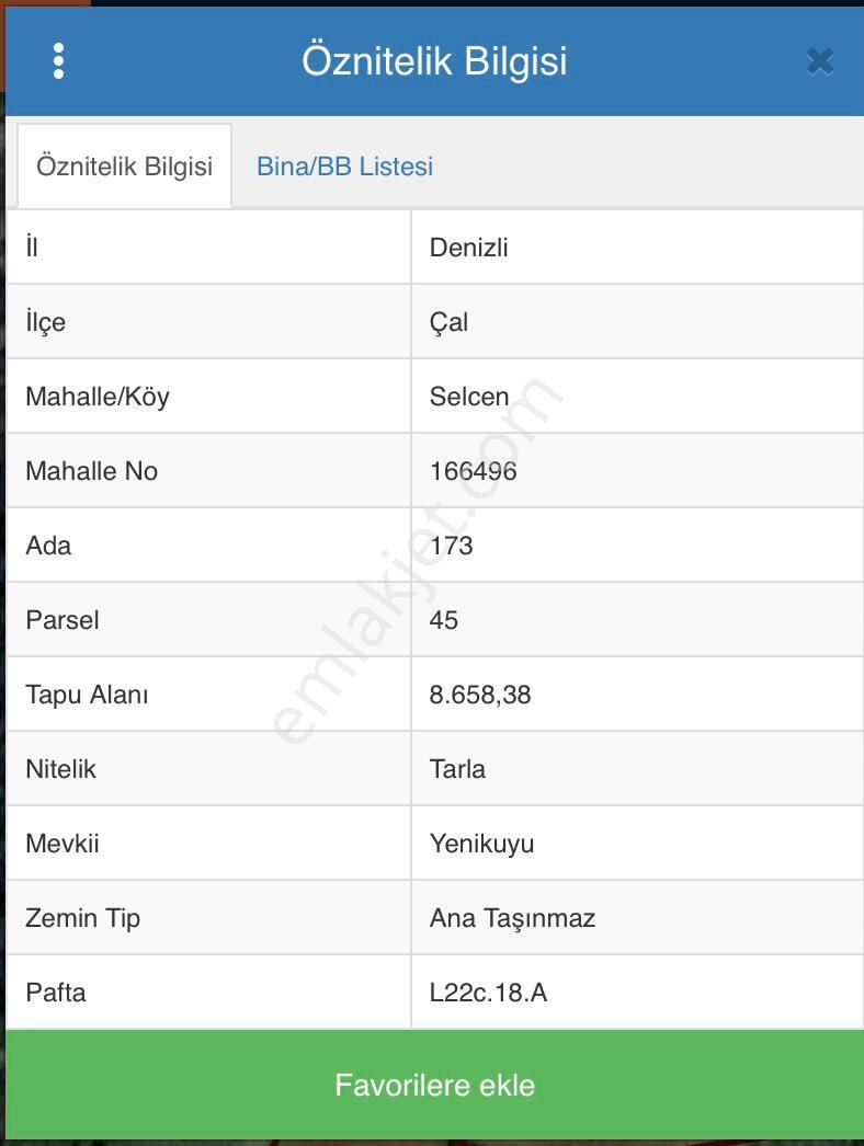 Çal Selcen Satılık Tarla Merkeze Yakın Konumda Tarla