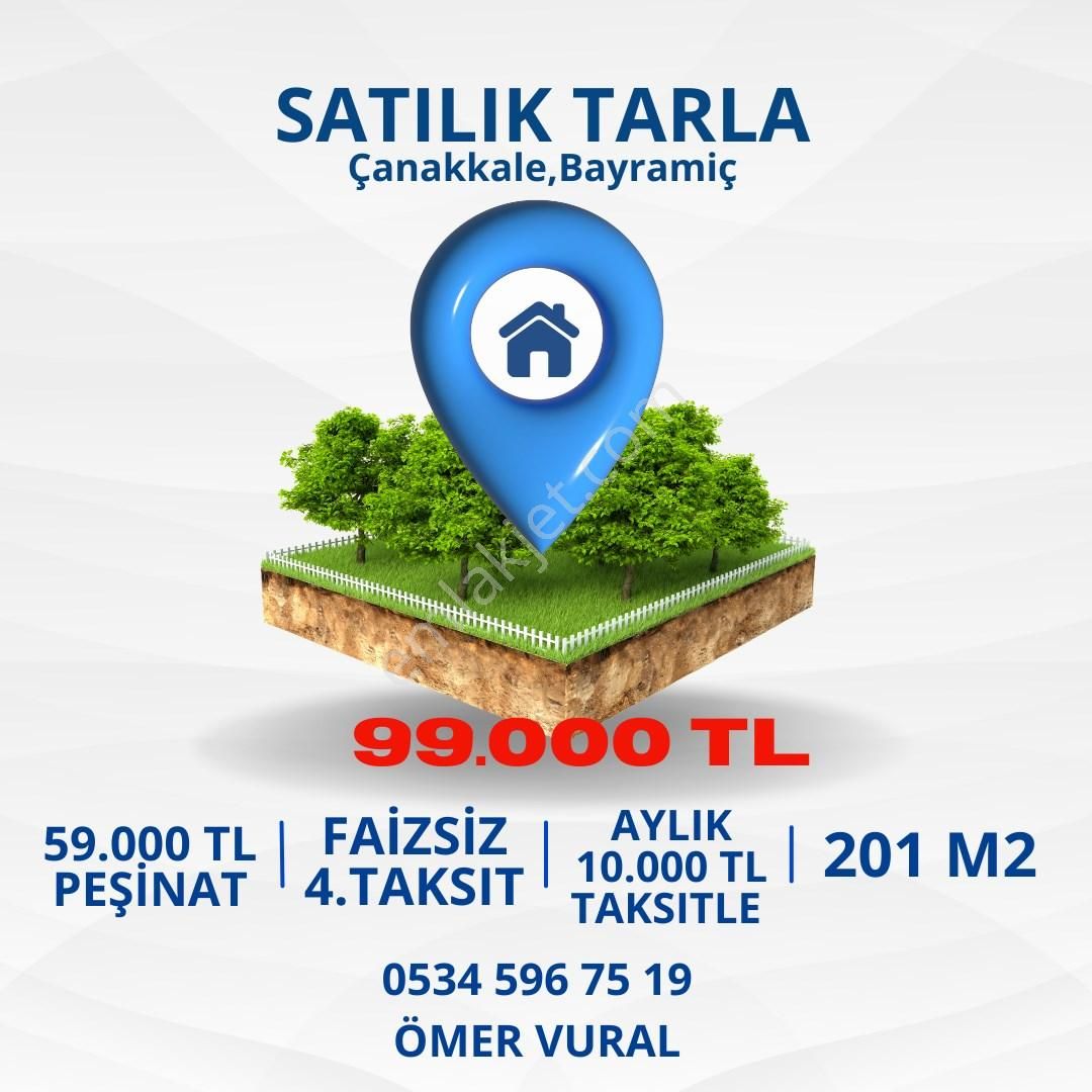 Bayramiç Muratlar Köyü Satılık Tarla ÇANAKKALE BAYRAMİÇ SATILIK TARLA