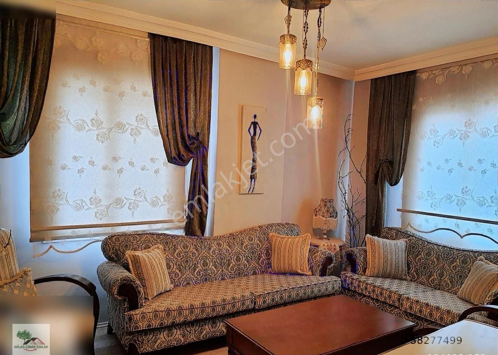 Milas Cumhuriyet Kiralık Daire CINAR EMLAKTAN FUL+FUL EŞYALI DUBLEX 4+1 DAİRE