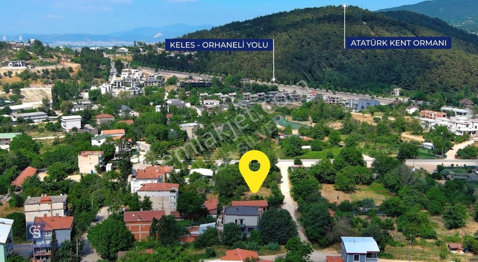 Nilüfer Gümüştepe Satılık Villa İmarlı Gümüştepe De Harmanlar Caddesine Yakın Arsa