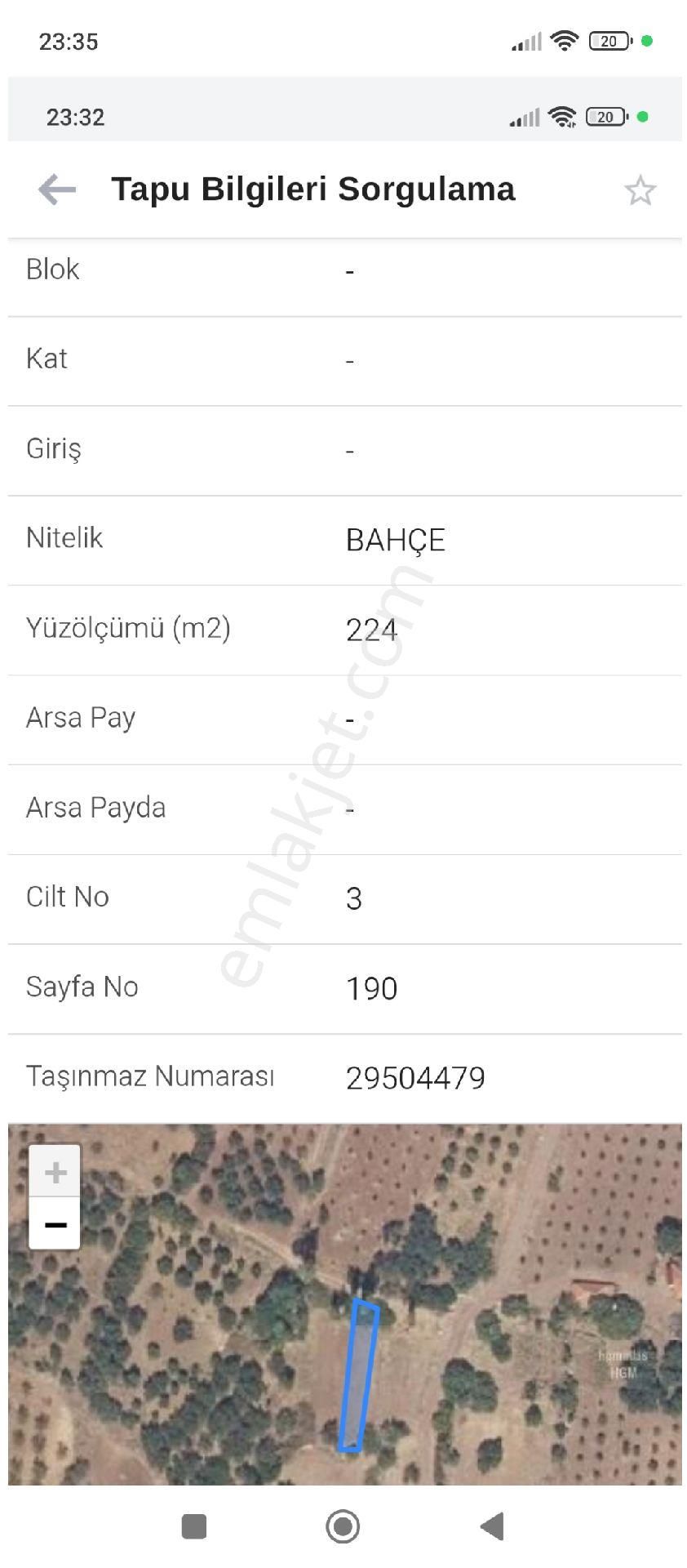 Ulupınar Köyünde Satılık Bahçe