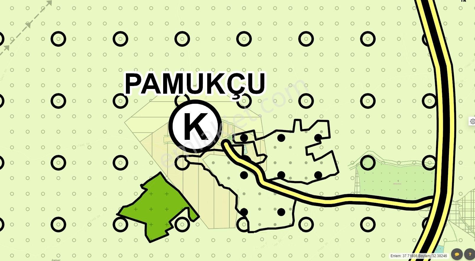 Meram Pamukcu Satılık Bağ & Bahçe  PAMUKÇU'DA SATILIK 850 M2 MÜSTAKİL CAZİP BAHÇE NİTELİKLİ ARSA