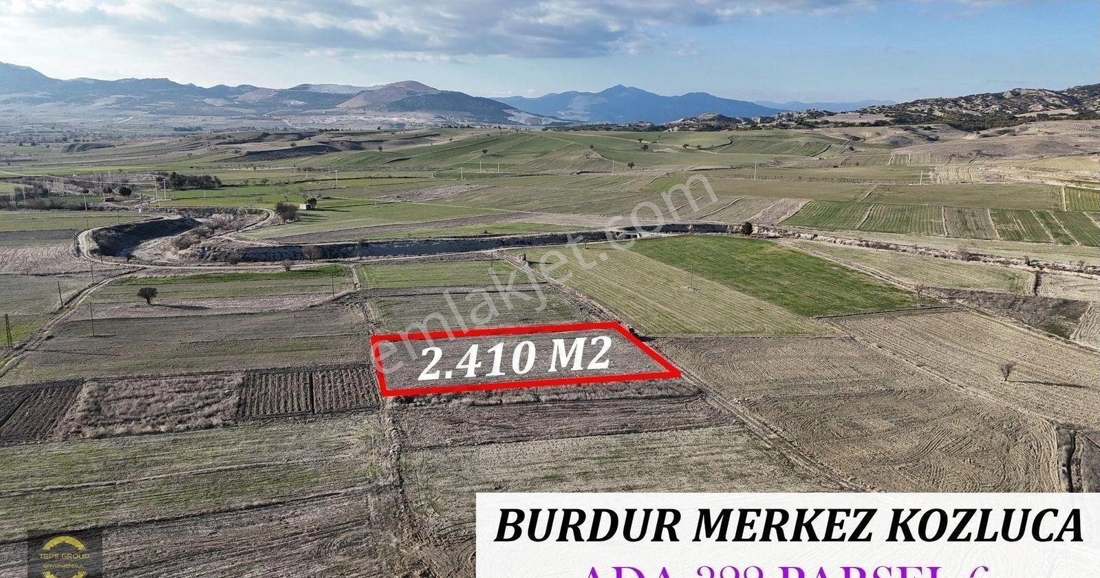 Burdur Merkez Kozluca Köyü (Saray) Satılık Tarla Burdur Merkez Kozluca'da 2410 M2 Tek Tapu Satılık Tarla