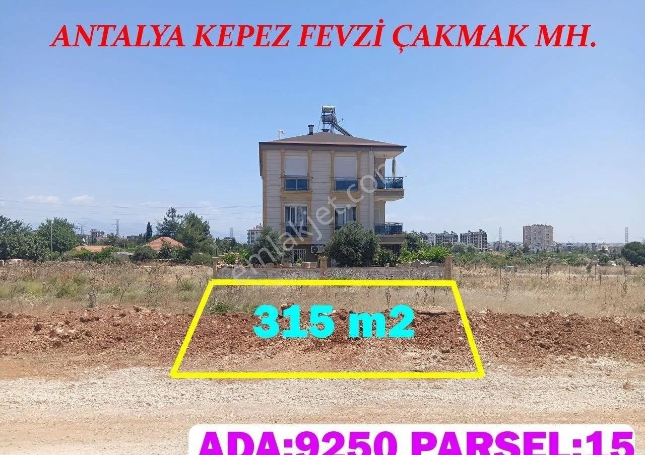 Kepez Fevzi Çakmak Satılık Konut İmarlı ANTALYA KEPEZ FEVZİ ÇAKMAKTA 315 M2 YOLA CEPHE SATILIK ARSA