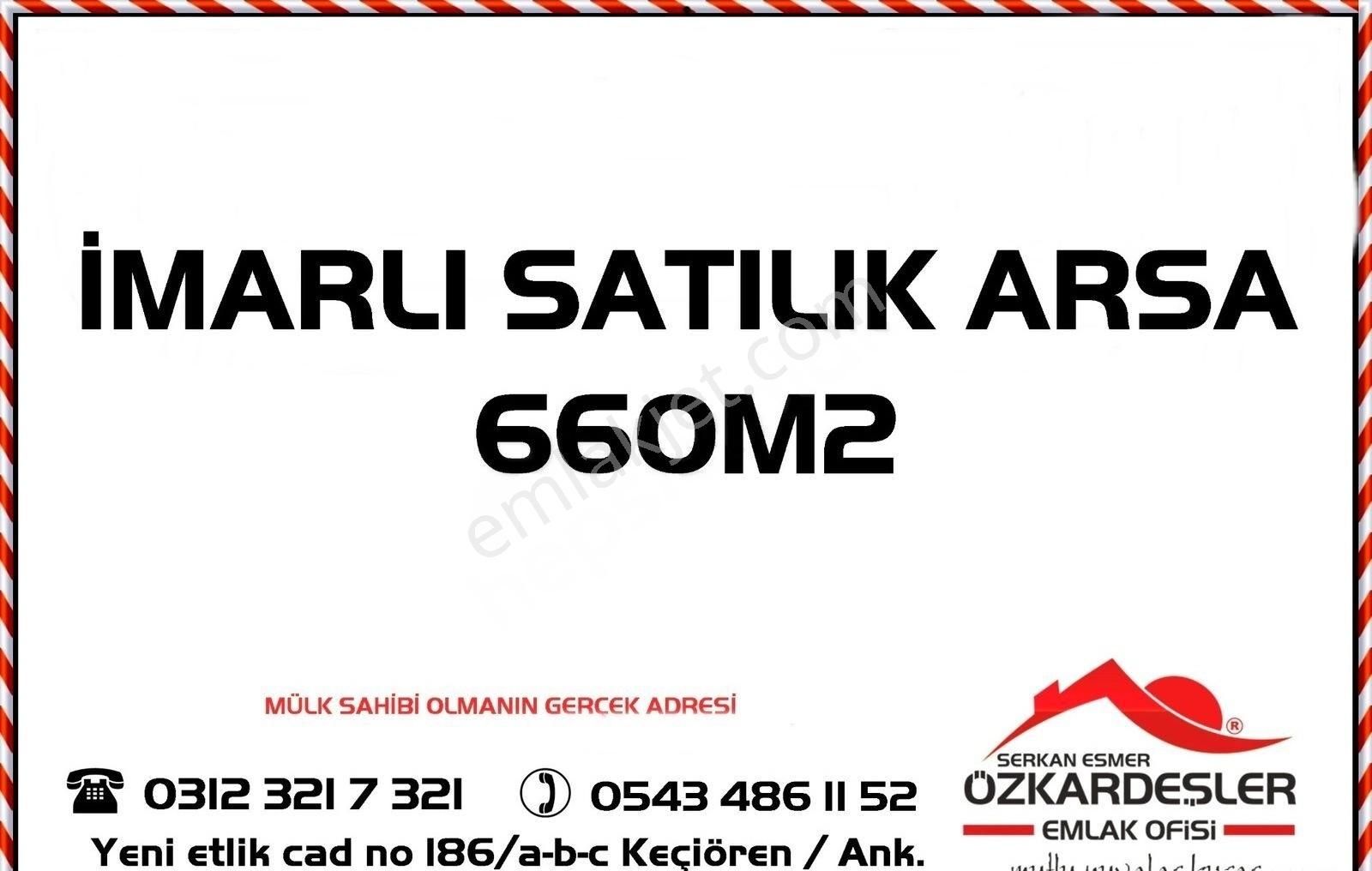 Çankaya Ahlatlıbel Satılık Konut İmarlı ÖZKARDEŞLER'den SATILIK ARSA 660M2 İMARLI 1KAT KOT ALABİLİR