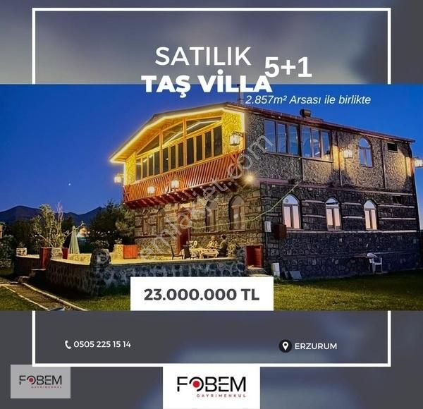 Yakutiye İbrahim Hakkı Satılık Villa FOBEM GM'DEN SATILIK LÜKS TAŞ VİLLA