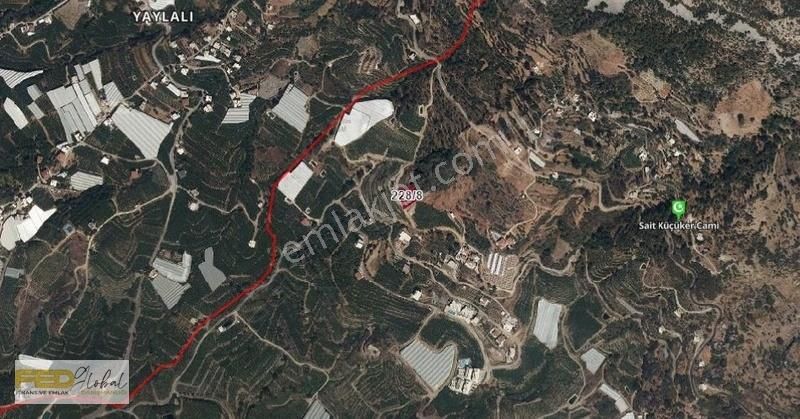 Alanya Mahmutlar Satılık Villa İmarlı Fed Global- Alanya Mahmutlar'da 1.115 m2 Satılık Parsel