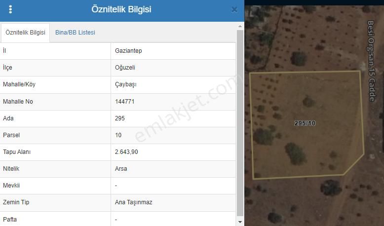 Oğuzeli Çaybaşı Satılık Ticari İmarlı  Sinan, Çaybaşı Besi Org. Sanayii Bölgesinde satılık arsa hissesi.İmarlı.