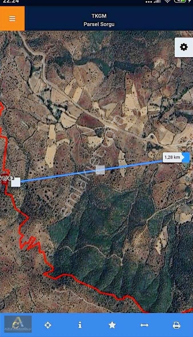 Simav Sünnetçiler Köyü Satılık Tarla Kütahya Simav Sünnetciler Yatırımlık Fırsat Arazi 2.638 M2