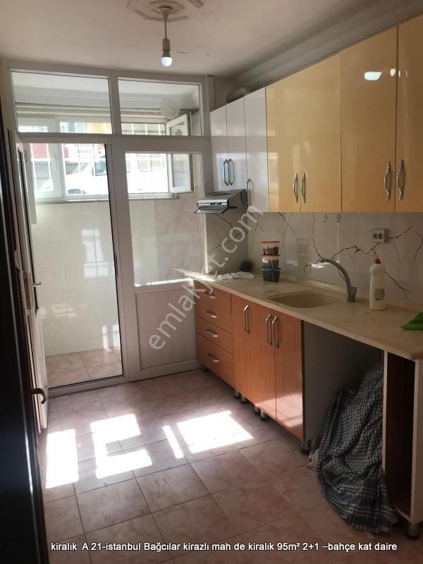 Bağcılar Kirazlı Havalimanına Yakın Kiralık Daire  istanbul Bağcılar kirazlı mah de kiralık 95m² 2+1 –bahçe kat daire    