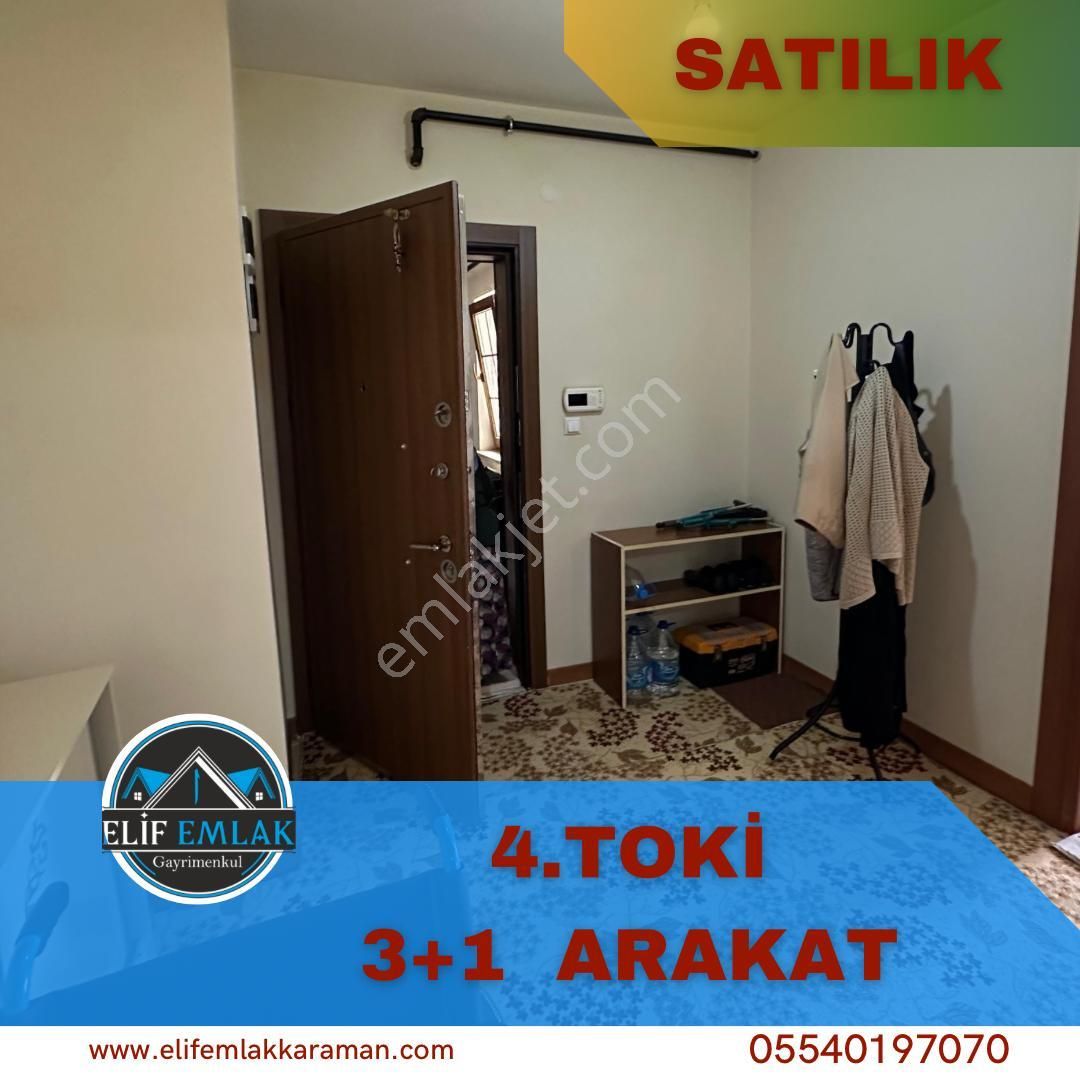 Karaman Merkez Yunus Emre Satılık Daire  .TOKİ DE 3+1 SATILIK ARAKAT DAİRE BORCU YOKTUR