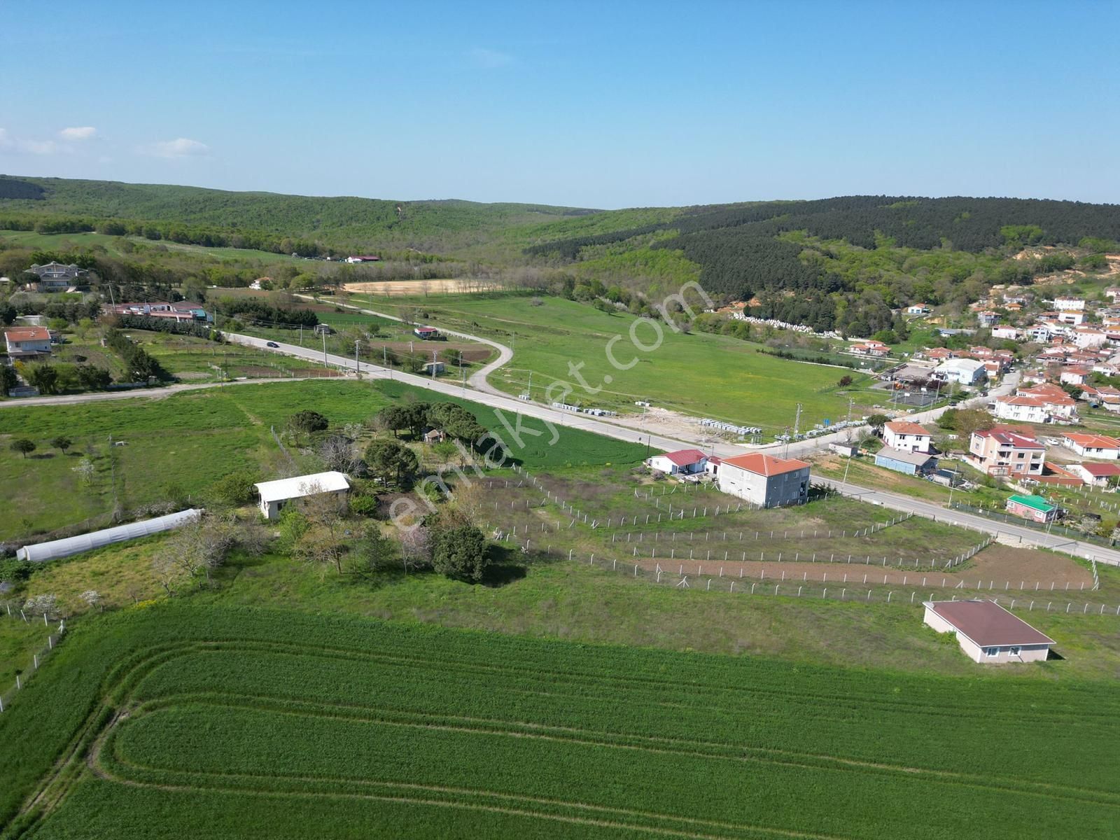 Çatalca Akalan Mahallesinde 1095 M2 Tepe Konumda Arsa - Görsel 3
