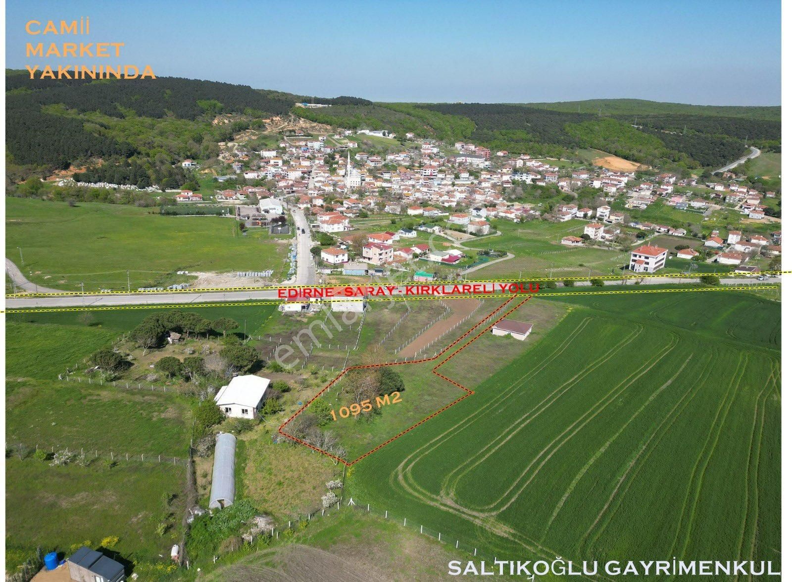 Çatalca Akalan Mahallesinde 1095 M2 Tepe Konumda Arsa - Görsel 2