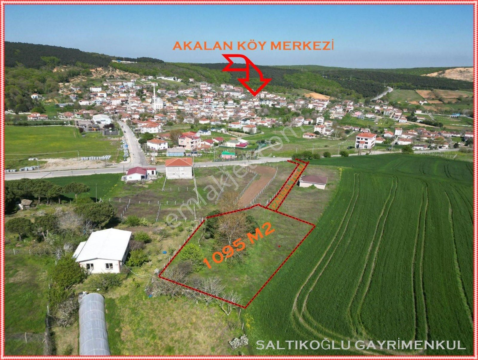 Çatalca Akalan Mahallesinde 1095 M2 Tepe Konumda Arsa - Görsel 7