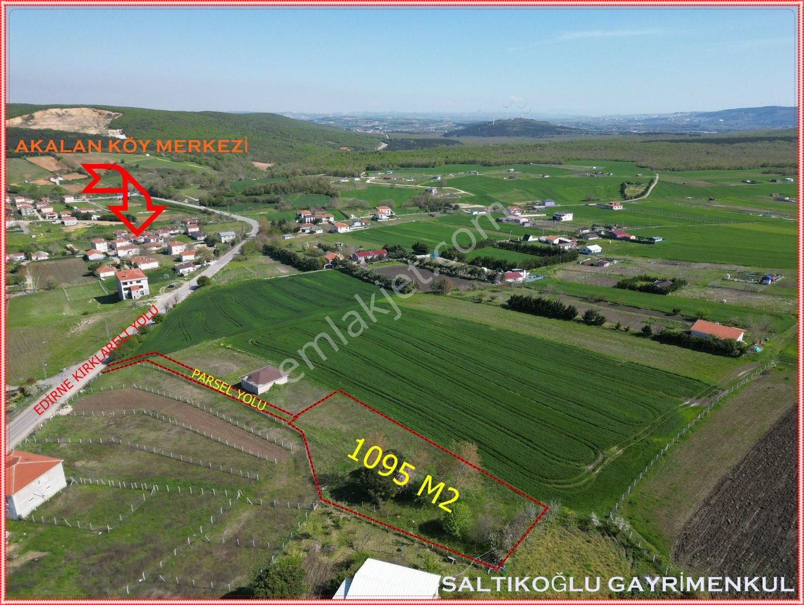 Çatalca Akalan Mahallesinde 1095 M2 Tepe Konumda Arsa - Görsel 9