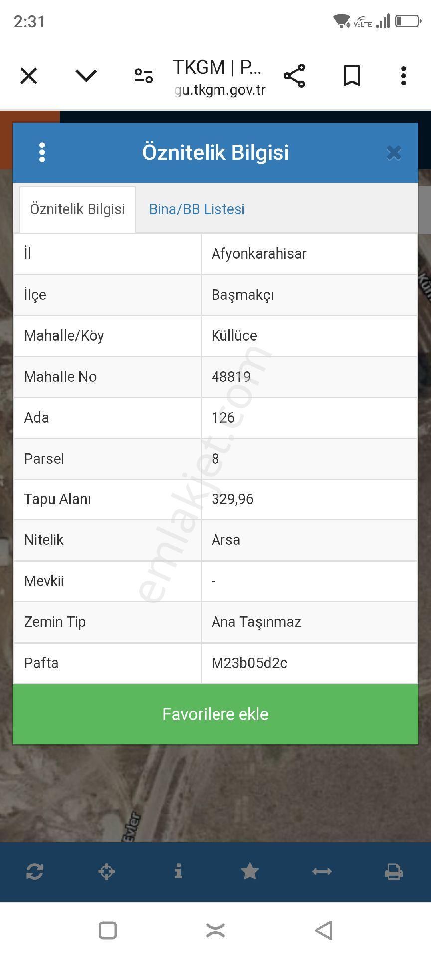 Başmakçı Küllüce Köyü Satılık Tarla Sahibinden Satılık Arsa 2 Kat İmarli