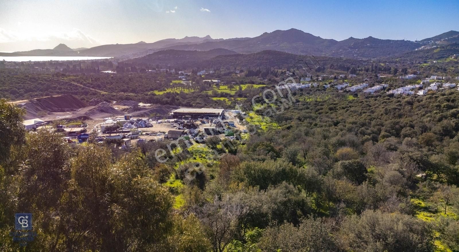 Bodrum Müskebi Satılık Tarla Bodrum Ortakent'te Deniz Manzaralı Tarla