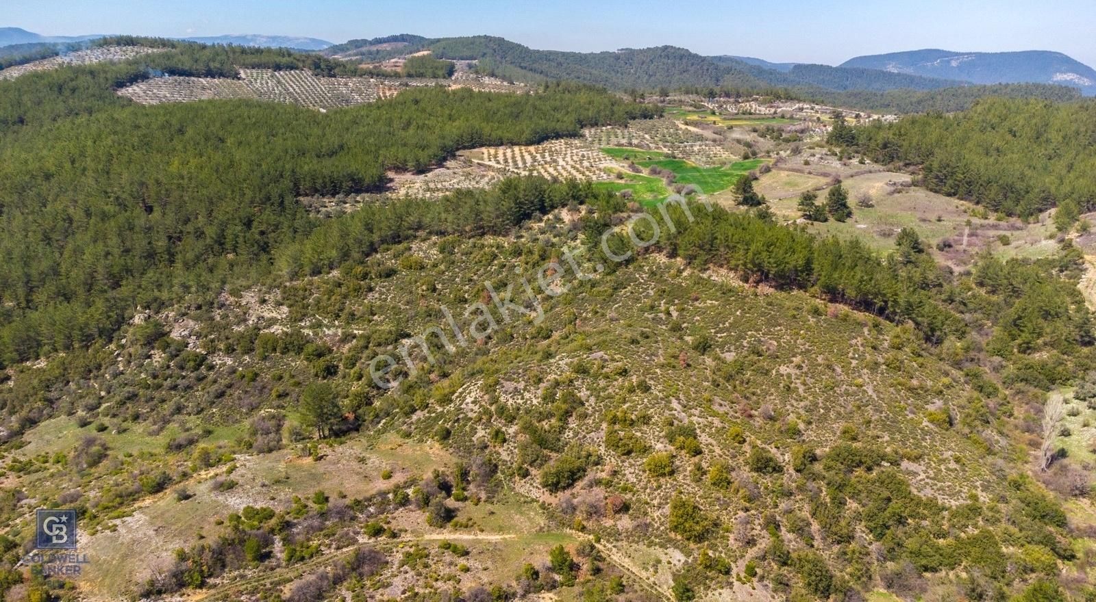 Menteşe Yerkesik Satılık Tarla Muğla'da 70 Dönüm Eko Turizm Uygunluk Yazıları Alınmış Arazi