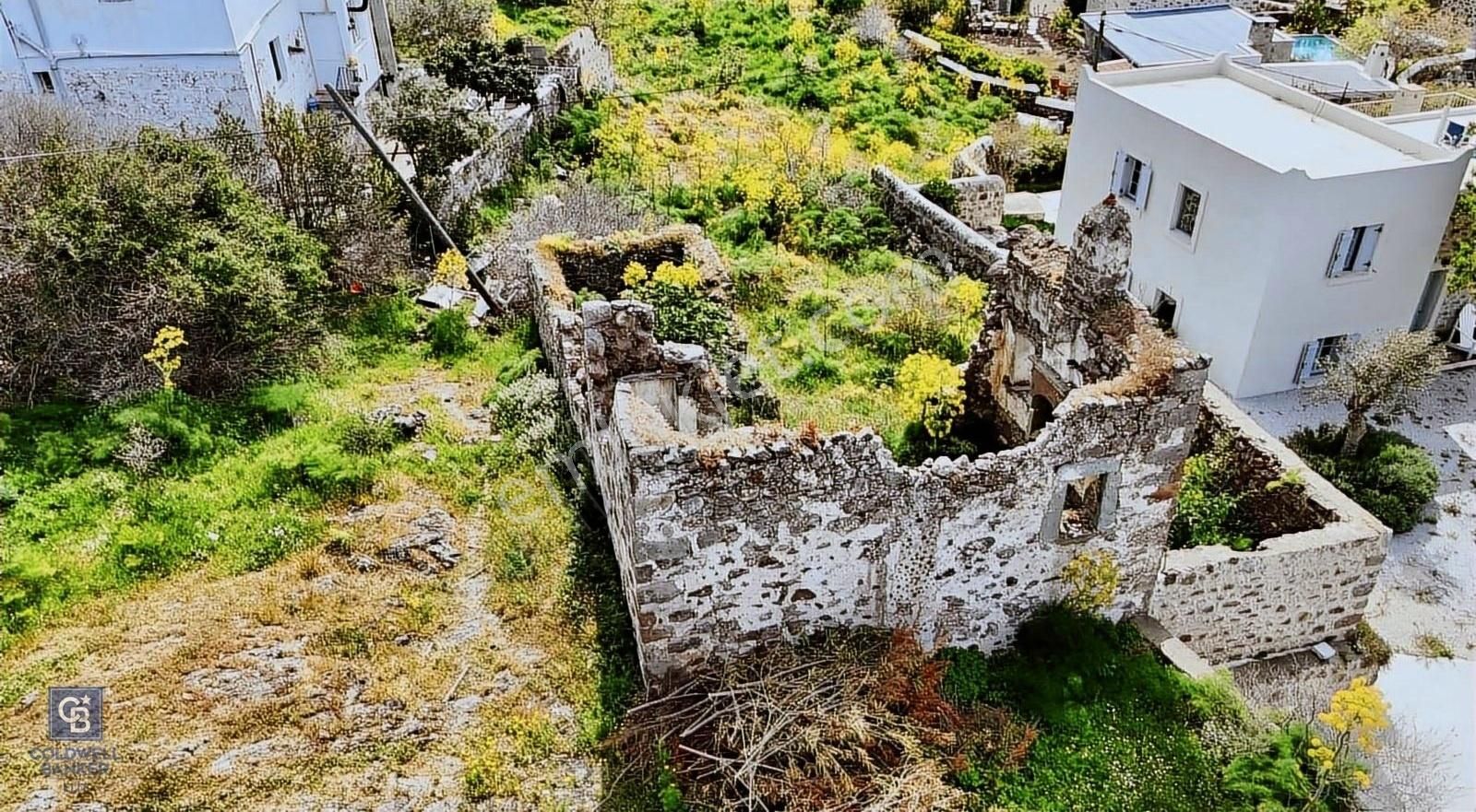 Bodrum İslamhaneleri Satılık Konut İmarlı Bodrum Gürece Satılık Tarihi Taş Bina Arsası