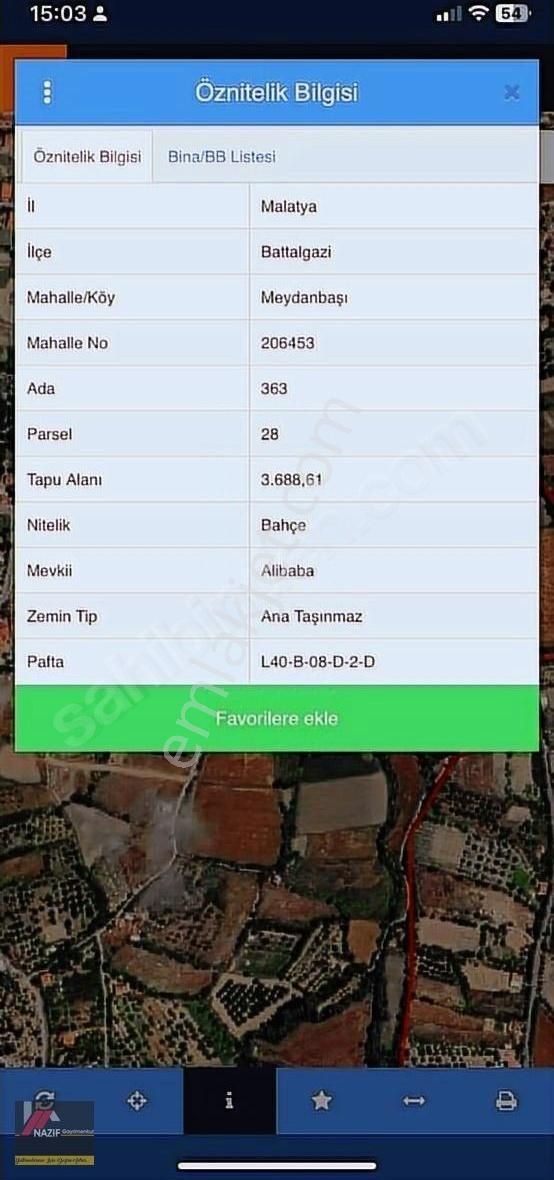 Battalgazi Meydanbaşı Satılık Bağ & Bahçe Nazif Gayrimenkul Den Meydanbaşında Satılık 7 Dönüm Bahçe