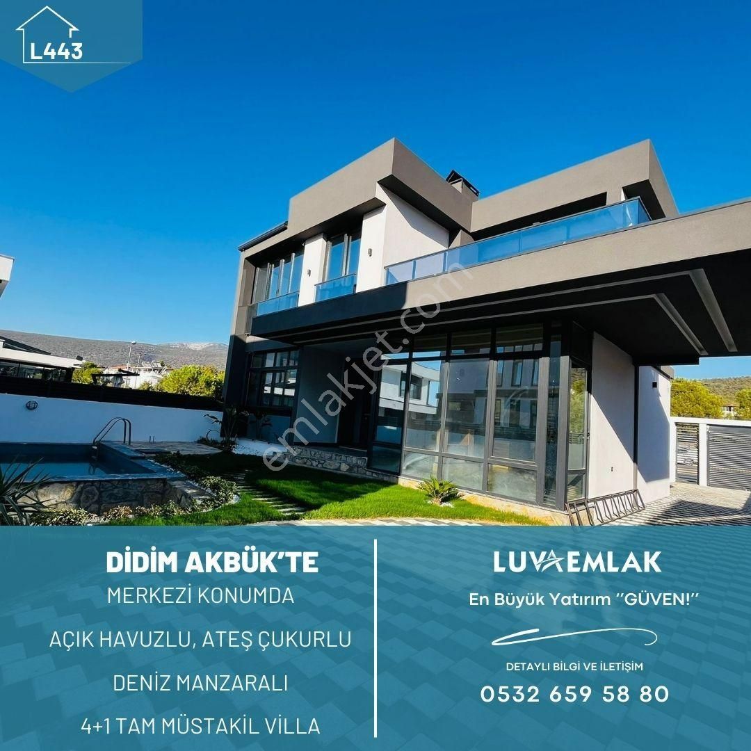 Didim Akbük'te Merkezi Konumda Özel Havuzlu Müstakil 4+1 Villa