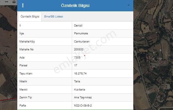 Pamukkale Cankurtaran Satılık Tarla REDSTONE MYRA dan CANKURTARAN da SATILIK 1.827 M2 TARLA HİSSESİ