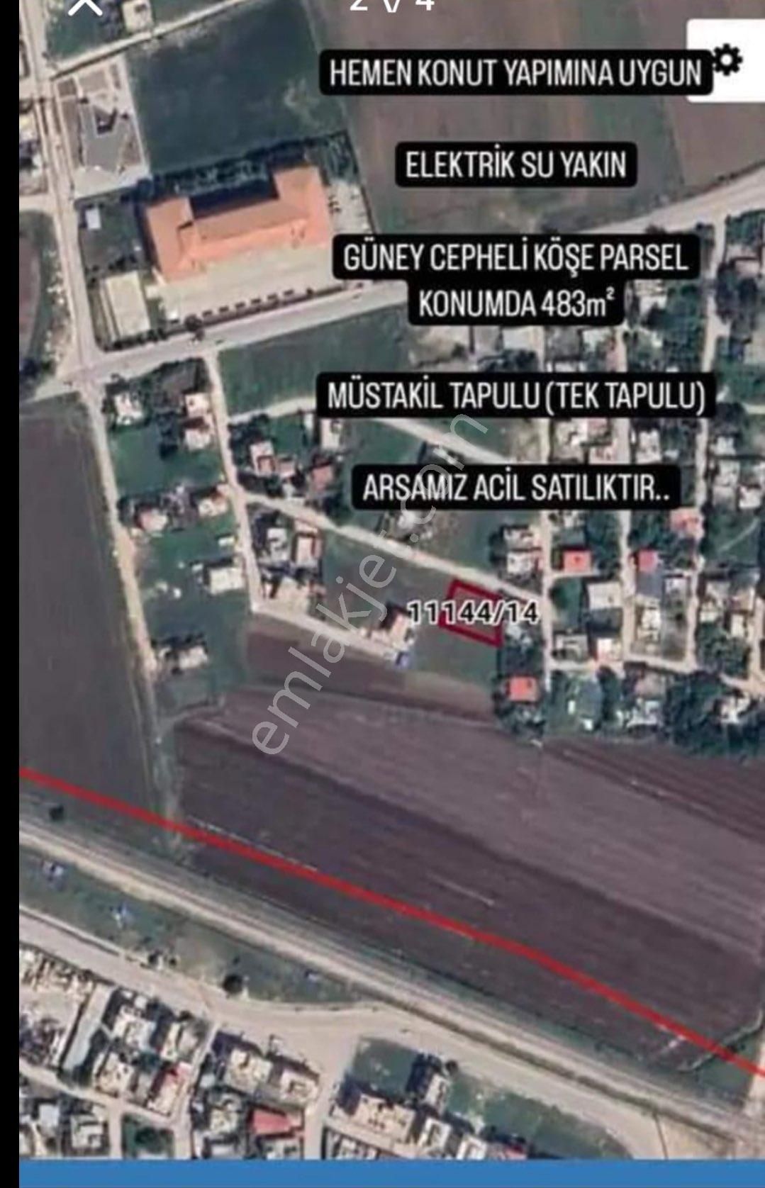 Yüreğir Çamlıbel Satılık Konut İmarlı TEK TAPU ARSA