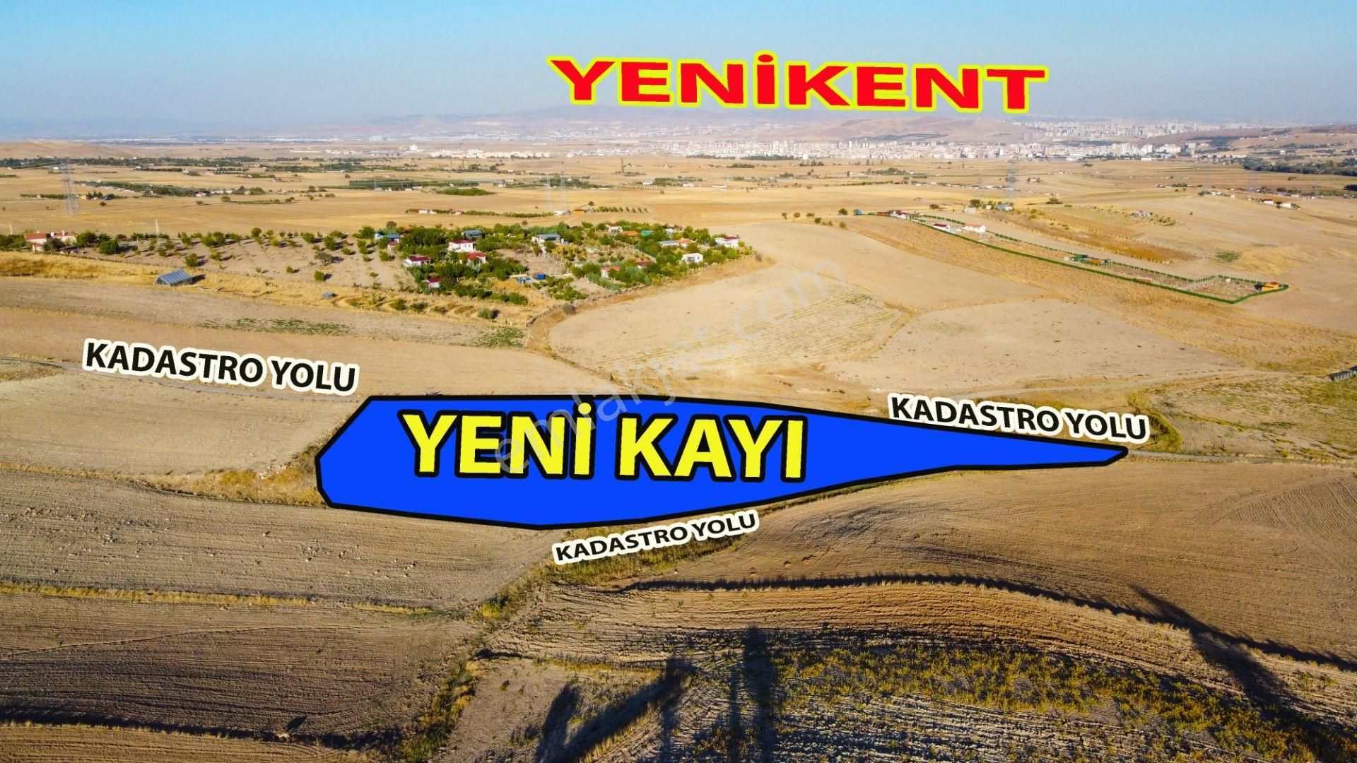 Sincan Yenikayı Satılık Tarla  SİNCAN YENİKENT YENİKAYI'DA TEK TAPU KADASTRO YOL CEPHELİ 8021 M² SATILIK TARLA