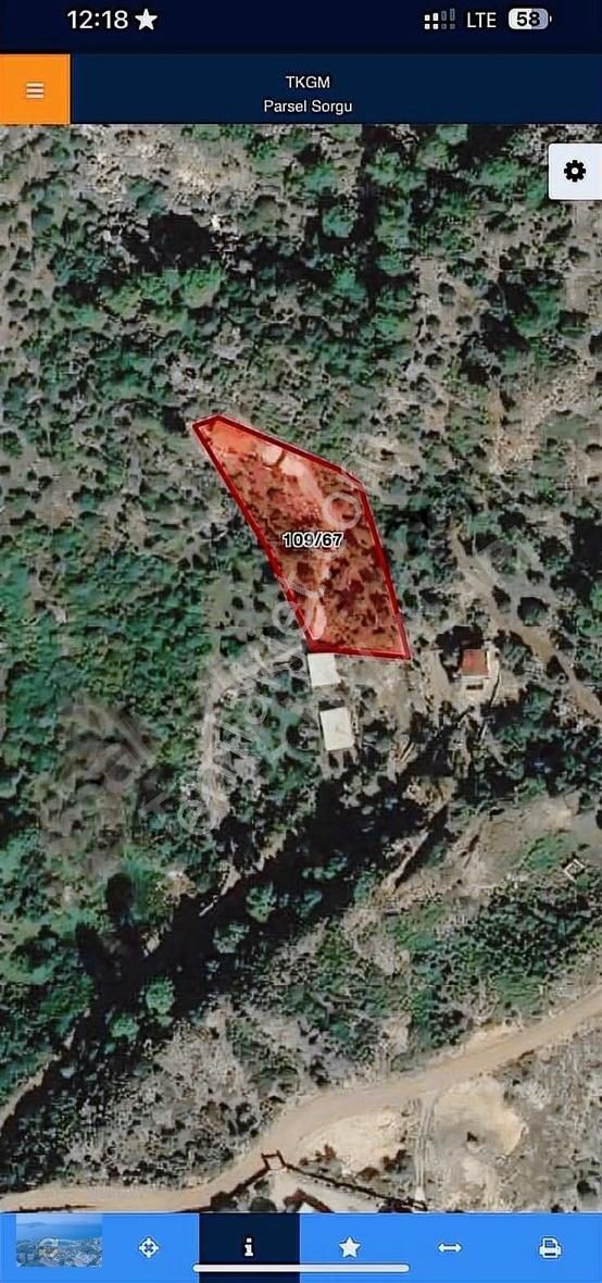 Kaş Gelemiş Satılık Tarla Kaş Patara'da 1800 Metre Kare Arazi