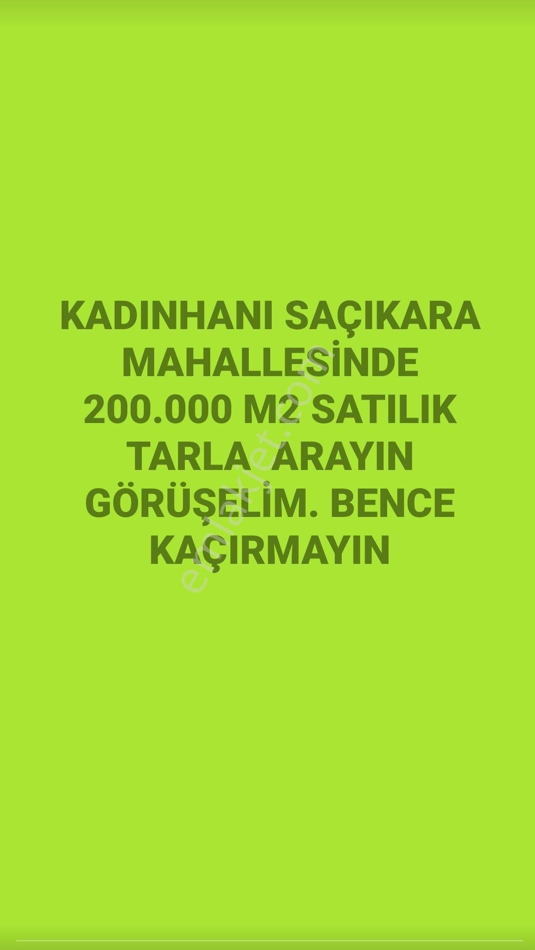 Kadınhanı Saçıkara Satılık Tarla sezenler emlaktan Kadınhanı saçıkara Mahallesi'nde satılık tarla