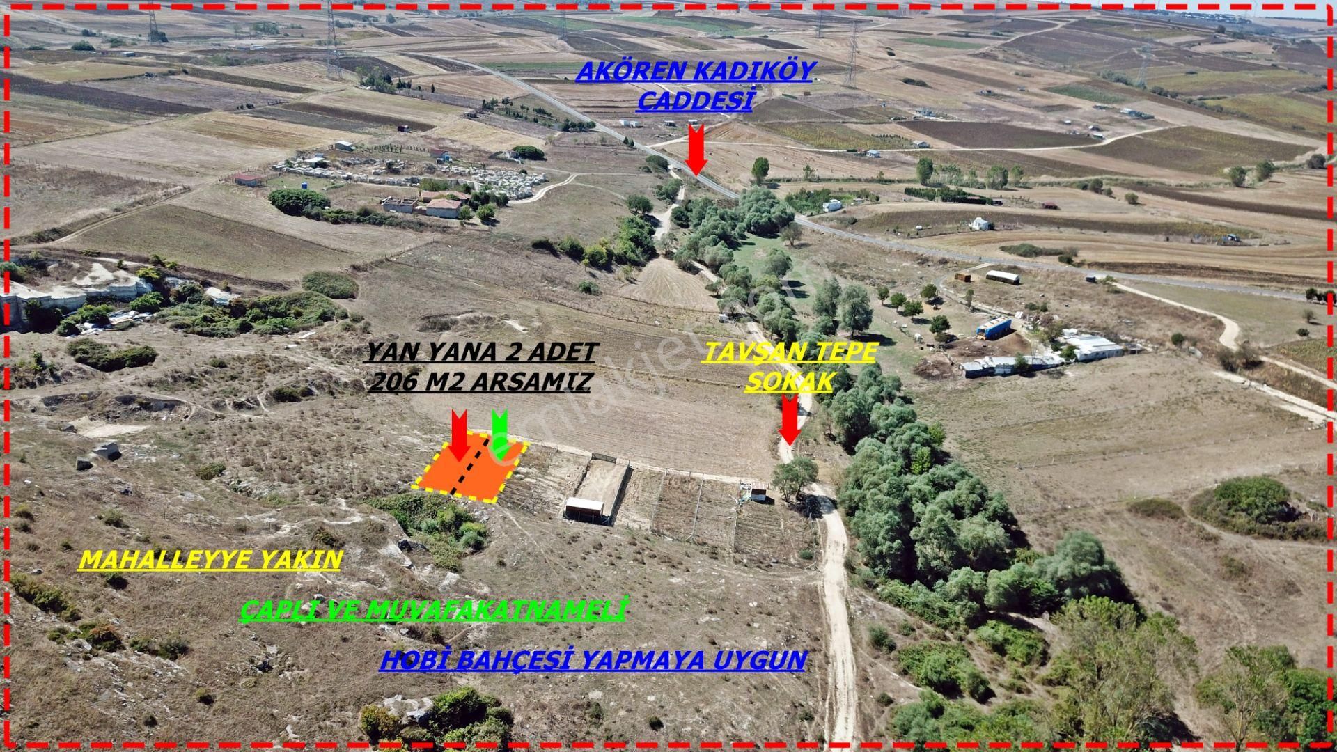 2 Adet Yan Yana 206 M2 Arsa Çaplı Ve Muvafakatnameli - Görsel 5
