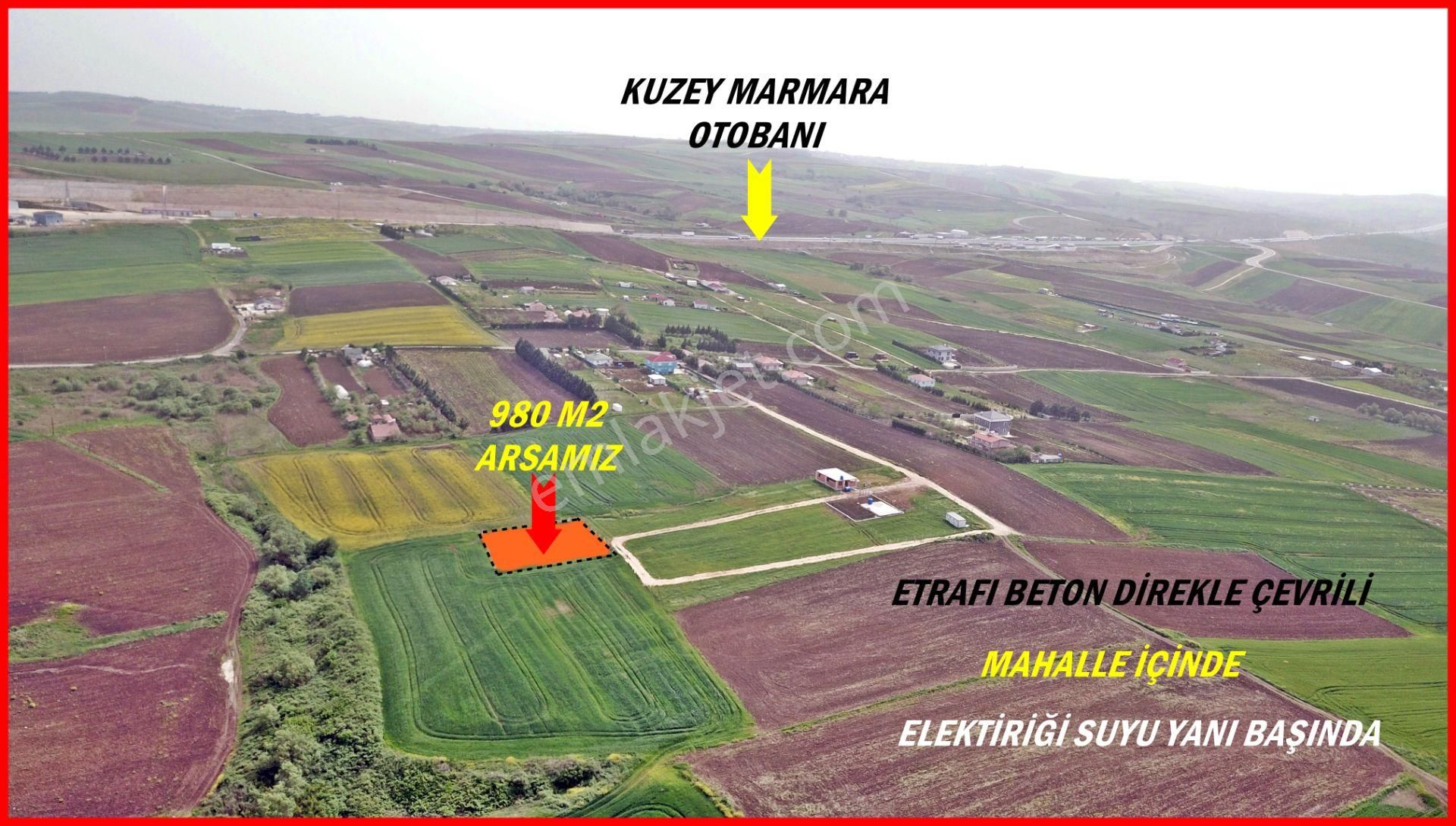 Elbasanda Beton Direk Çevrili Doğa Manzaralı 980 M2 Arsa - Görsel 8