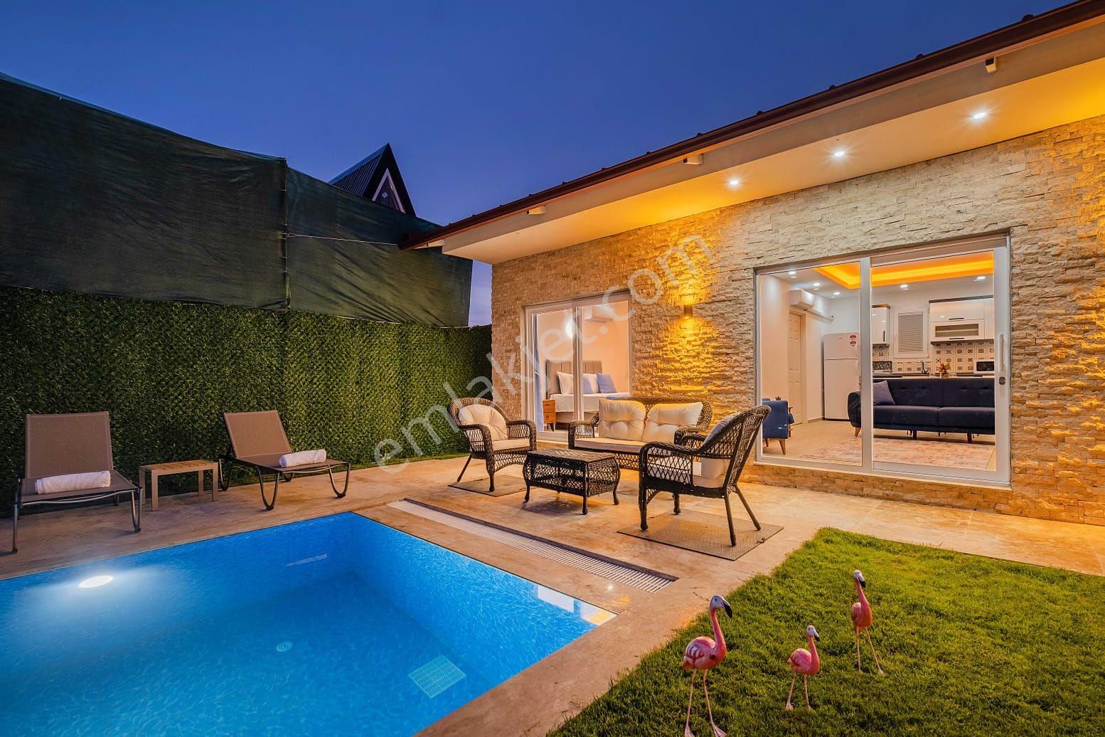 Fethiye Çiftlik Te Müstakil Havuzlu Full Eşyalı Uzun Dönem Kiralık Villa - Görsel 13