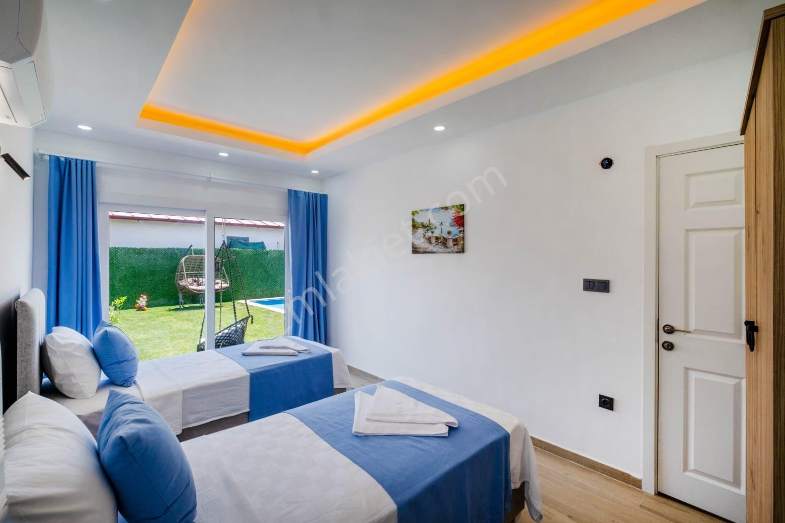 Fethiye Çiftlik Te Müstakil Havuzlu Full Eşyalı Uzun Dönem Kiralık Villa - Görsel 17